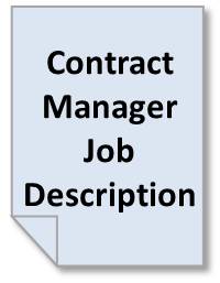 Contract Manager Sample Job Description